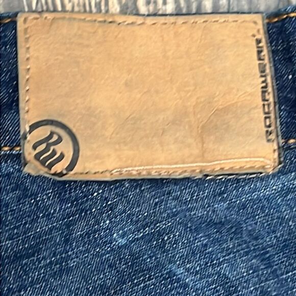 🔥🔥 ROCAWEAR Designer Denim Medium Wash Blue Jeans - Men Size 46 - EXCELLENT - Picture 8 of 9